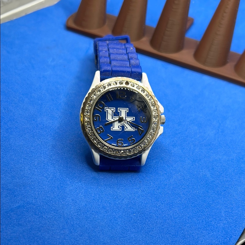 University of Kentucky Unisex Wildcats Rhinestones UK 2601-Ky Blue Watch